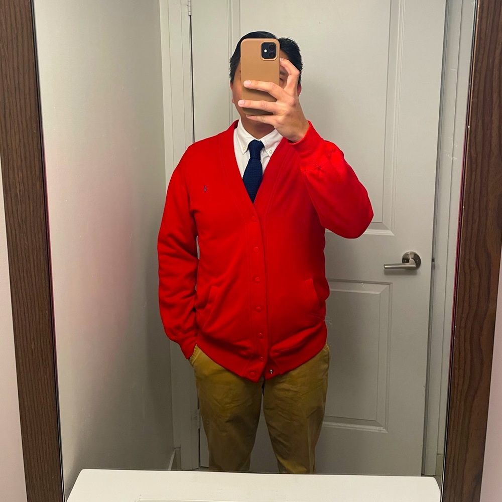 Vintage Ralph Lauren Polo 80s  Snap Button Cardigan